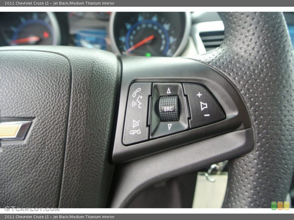 Jet Black/Medium Titanium Interior Controls for the 2011 Chevrolet Cruze LS #91638669
