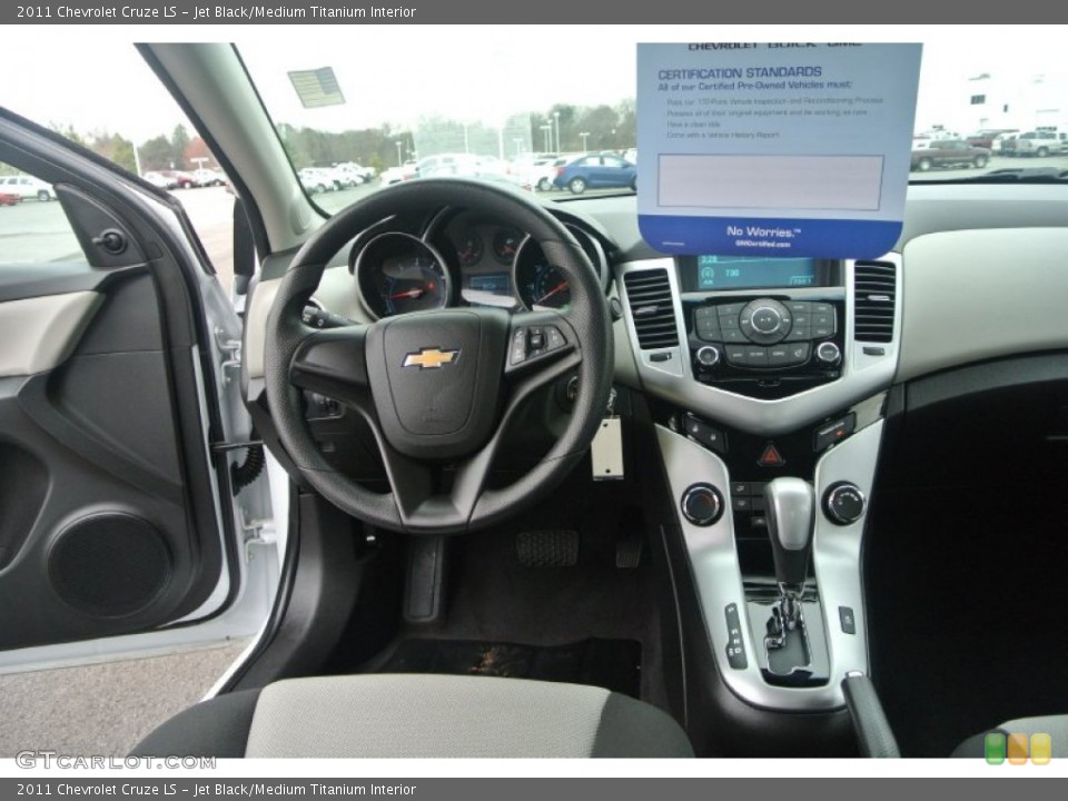 Jet Black/Medium Titanium Interior Dashboard for the 2011 Chevrolet Cruze LS #91638696