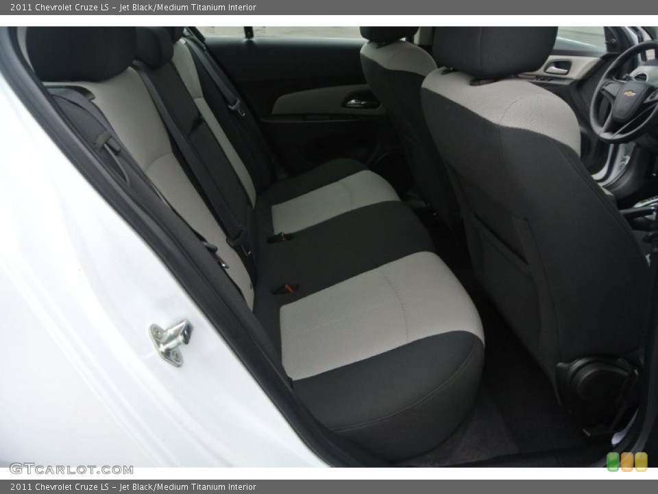 Jet Black/Medium Titanium Interior Rear Seat for the 2011 Chevrolet Cruze LS #91638720