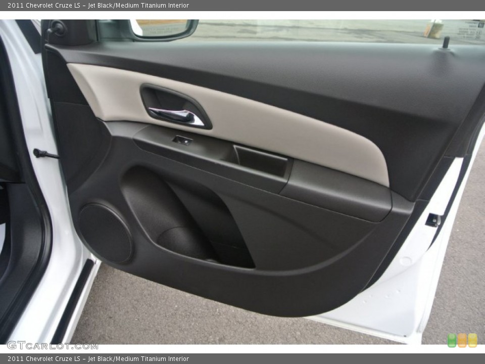 Jet Black/Medium Titanium Interior Door Panel for the 2011 Chevrolet Cruze LS #91638738