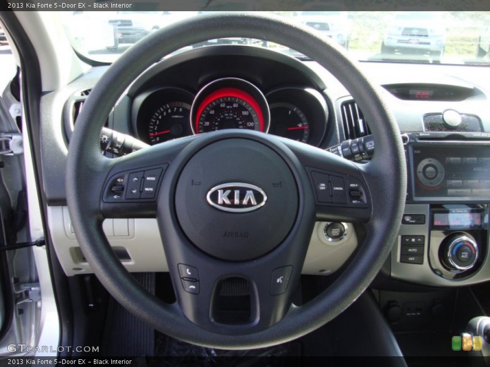 Black Interior Steering Wheel for the 2013 Kia Forte 5-Door EX #91641099