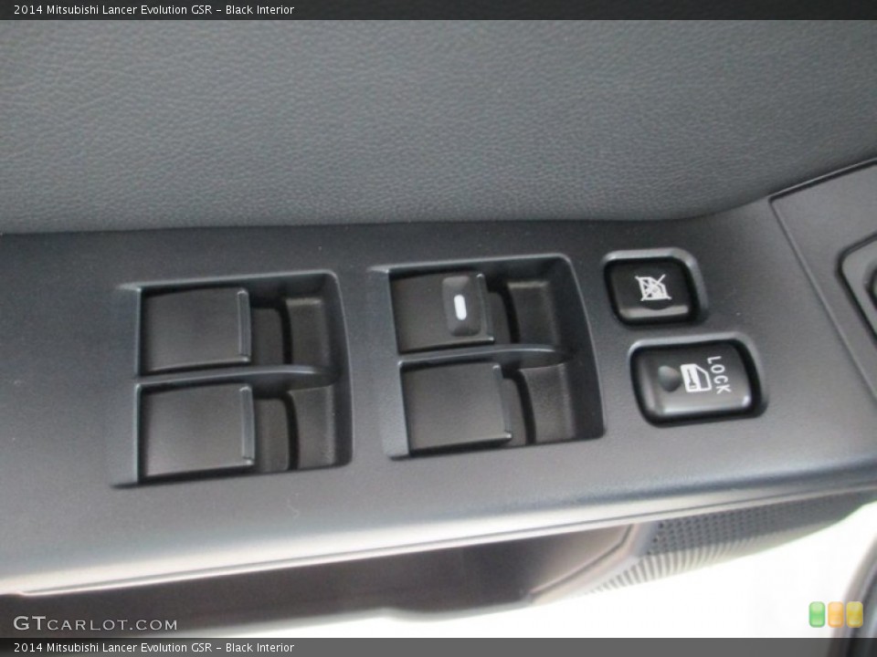 Black Interior Controls for the 2014 Mitsubishi Lancer Evolution GSR #91642014