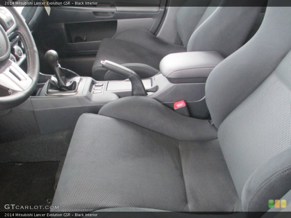 Black Interior Front Seat for the 2014 Mitsubishi Lancer Evolution GSR #91642020