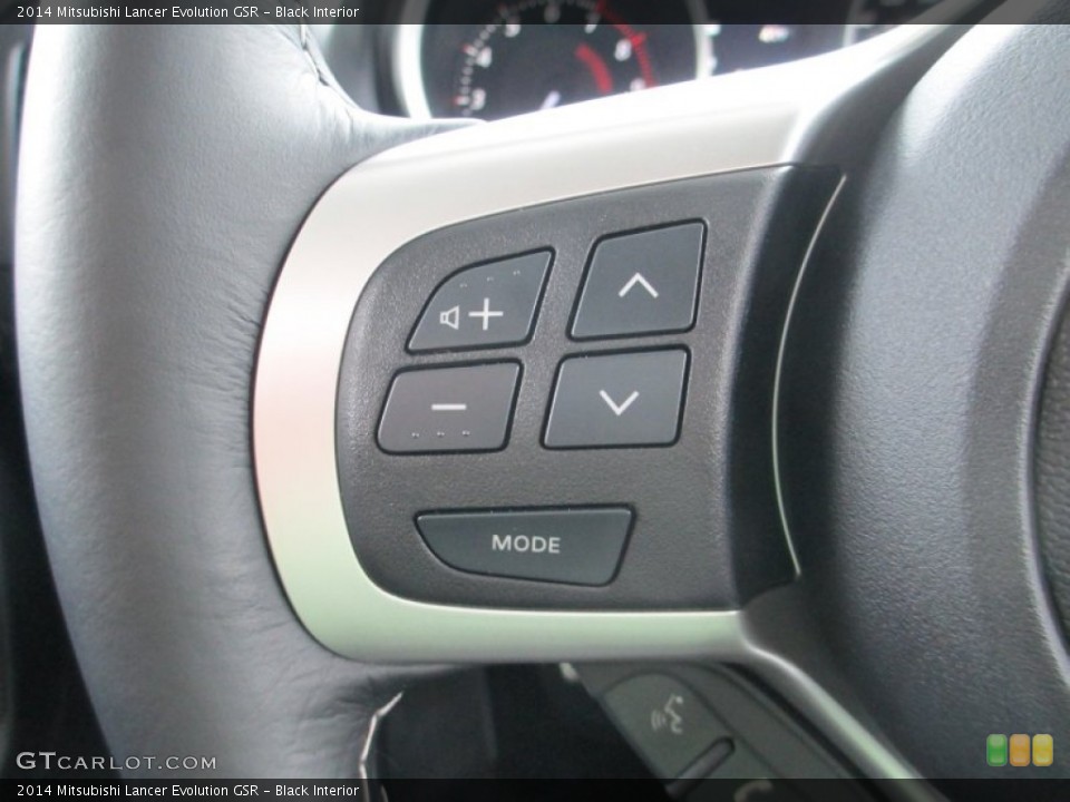 Black Interior Controls for the 2014 Mitsubishi Lancer Evolution GSR #91642029