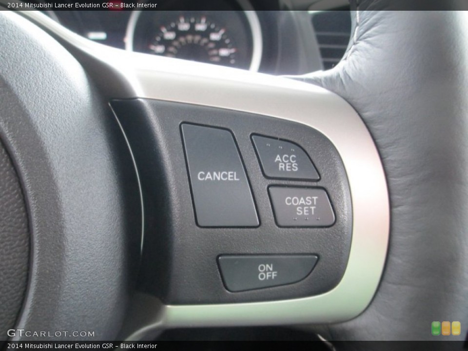 Black Interior Controls for the 2014 Mitsubishi Lancer Evolution GSR #91642035