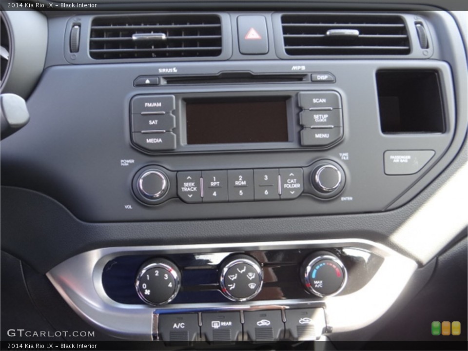 Black Interior Controls for the 2014 Kia Rio LX #91645160