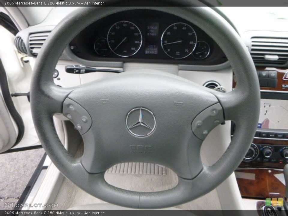 Ash Interior Steering Wheel for the 2006 Mercedes-Benz C 280 4Matic Luxury #91649765