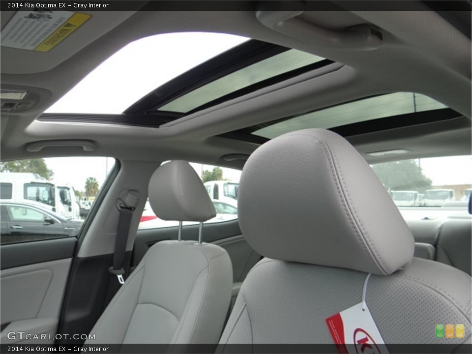 Gray Interior Sunroof for the 2014 Kia Optima EX #91655846