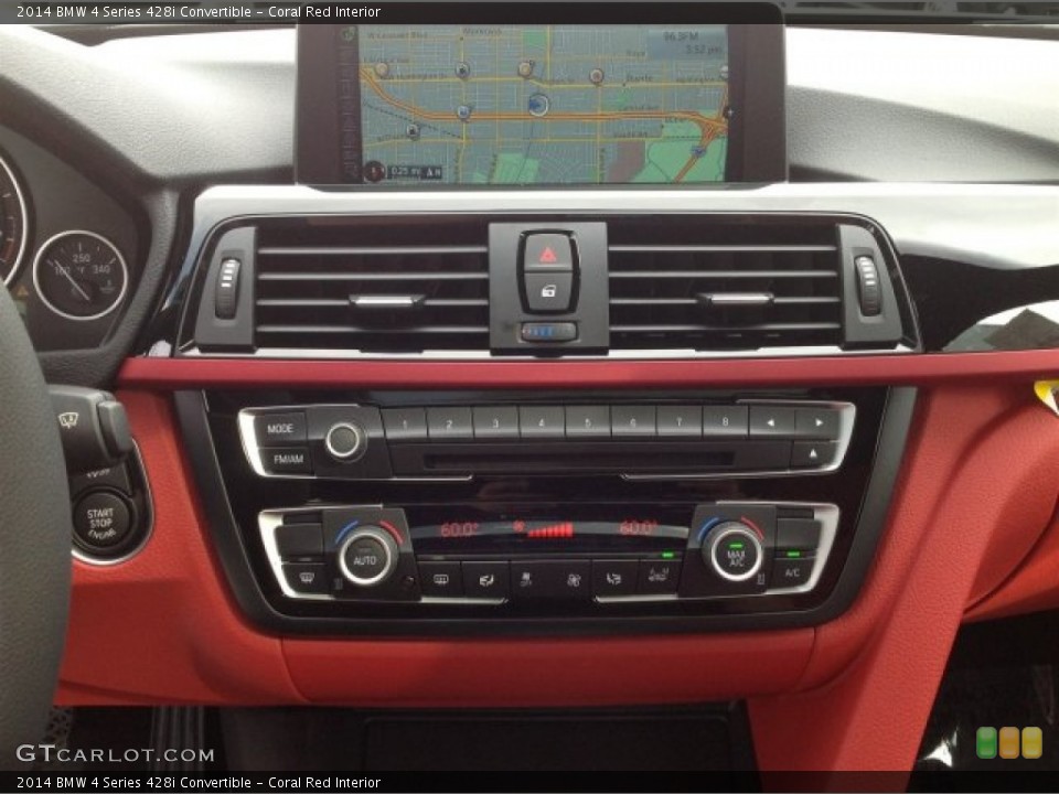 Coral Red Interior Controls for the 2014 BMW 4 Series 428i Convertible #91657724