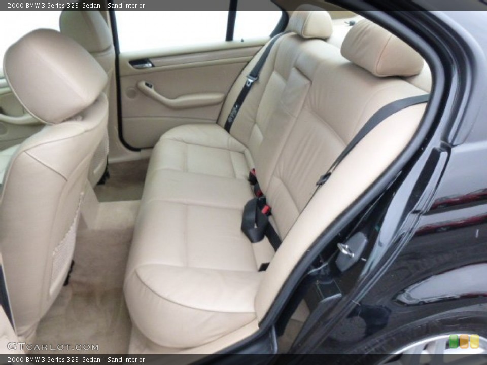 Sand Interior Rear Seat for the 2000 BMW 3 Series 323i Sedan #91660274