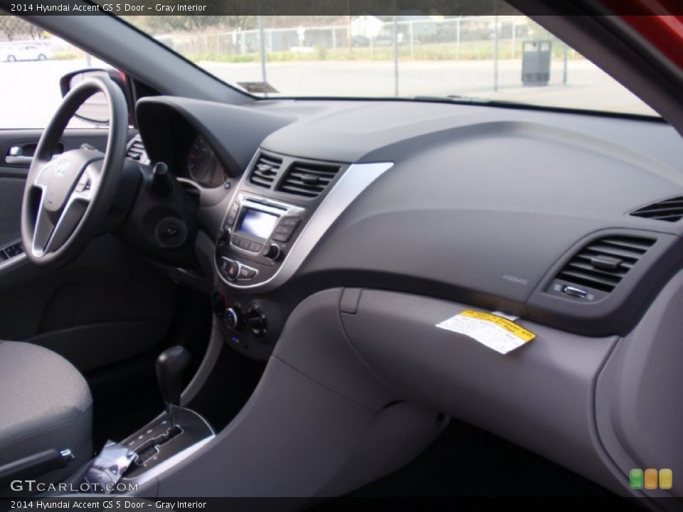 Gray Interior Dashboard for the 2014 Hyundai Accent GS 5 Door #91665653