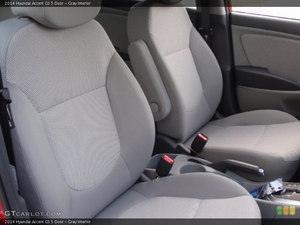 Gray Interior Front Seat for the 2014 Hyundai Accent GS 5 Door #91665680