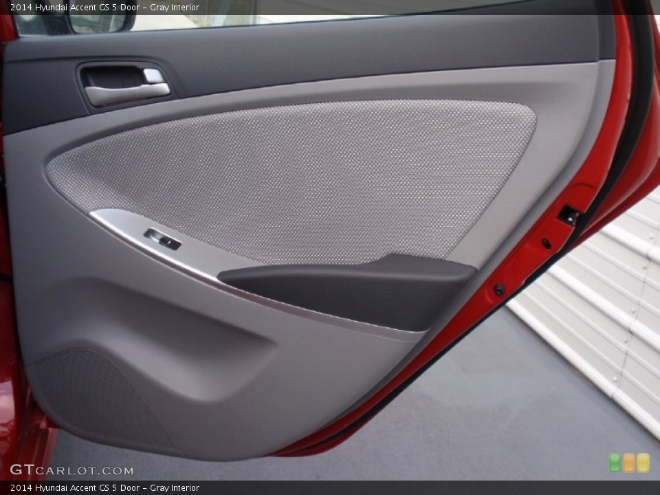 Gray Interior Door Panel for the 2014 Hyundai Accent GS 5 Door #91665704
