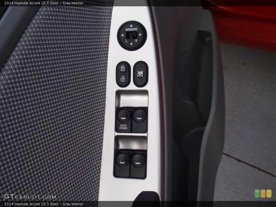 Gray Interior Controls for the 2014 Hyundai Accent GS 5 Door #91665800