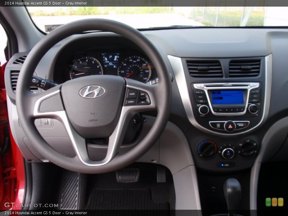 Gray Interior Dashboard for the 2014 Hyundai Accent GS 5 Door #91665890