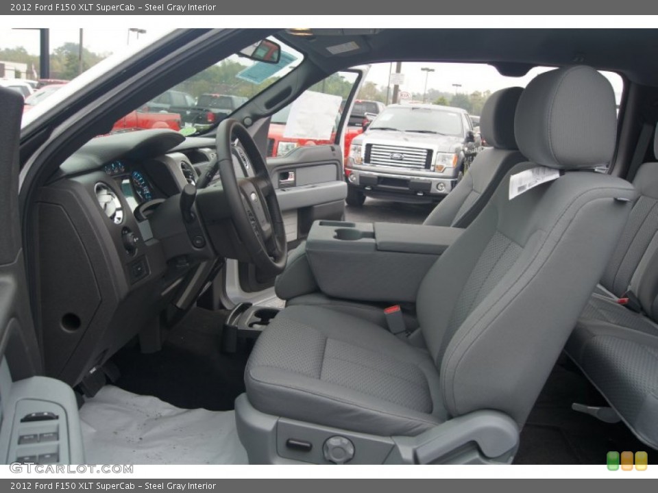 Steel Gray Interior Photo for the 2012 Ford F150 XLT SuperCab #91666229