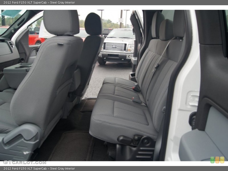 Steel Gray Interior Rear Seat for the 2012 Ford F150 XLT SuperCab #91666250
