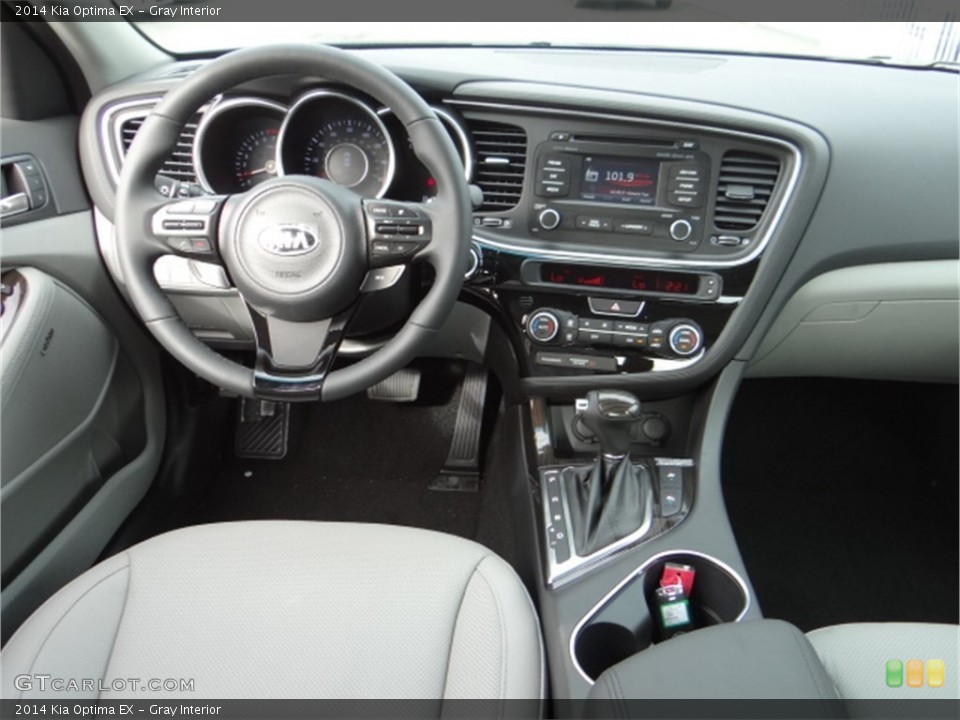 Gray Interior Dashboard for the 2014 Kia Optima EX #91666730