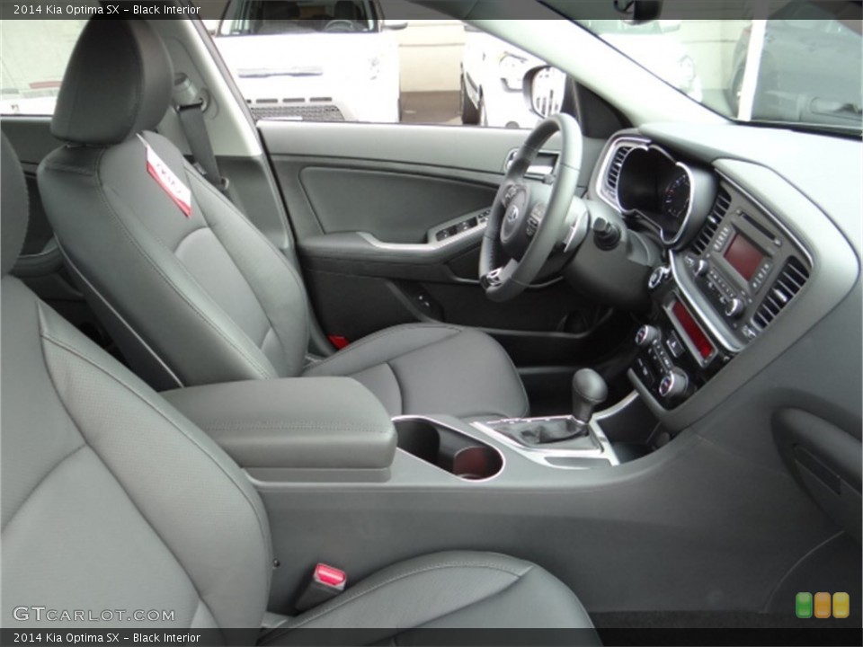 Black Interior Front Seat for the 2014 Kia Optima SX #91668086