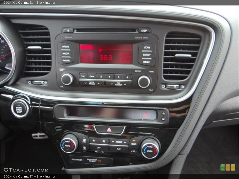 Black Interior Controls for the 2014 Kia Optima SX #91668116