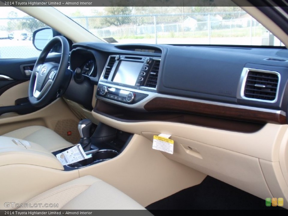 Almond Interior Dashboard for the 2014 Toyota Highlander Limited #91668530