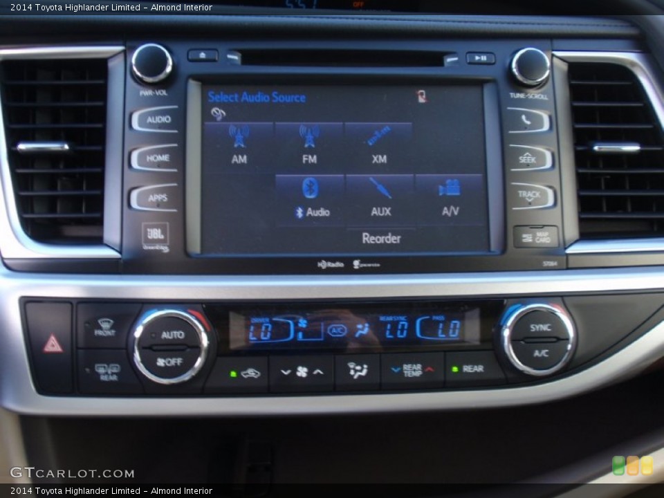 Almond Interior Controls for the 2014 Toyota Highlander Limited #91668860