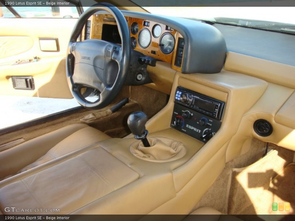 Beige 1990 Lotus Esprit Interiors