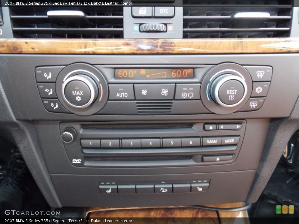 Terra/Black Dakota Leather Interior Audio System for the 2007 BMW 3 Series 335xi Sedan #91670333