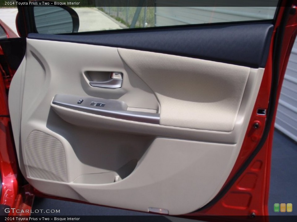 Bisque Interior Door Panel for the 2014 Toyota Prius v Two #91672322