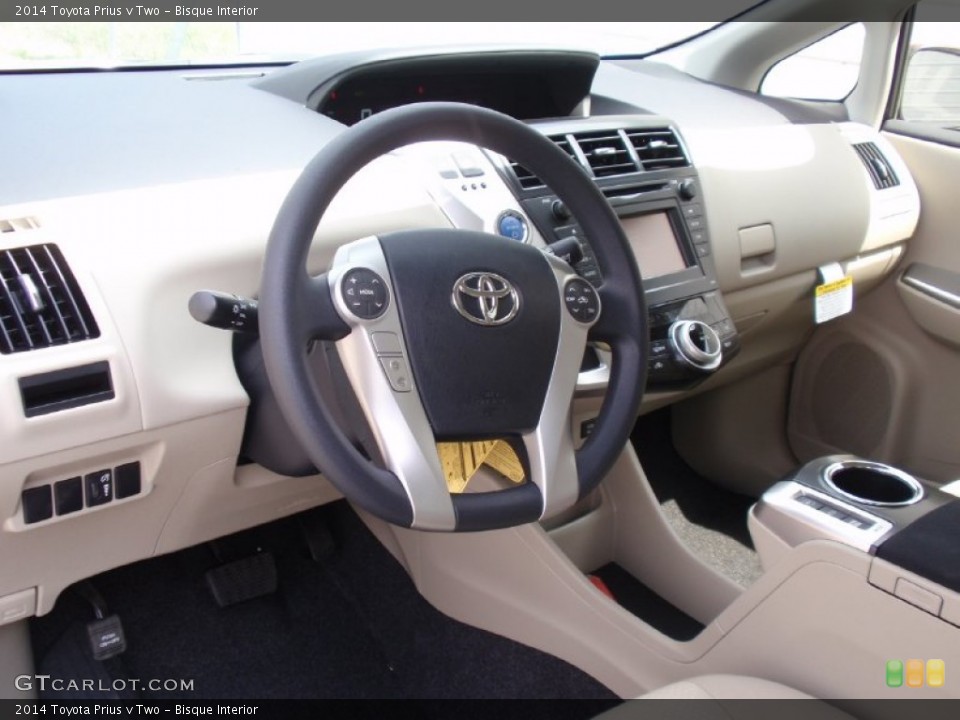Bisque Interior Photo for the 2014 Toyota Prius v Two #91672466