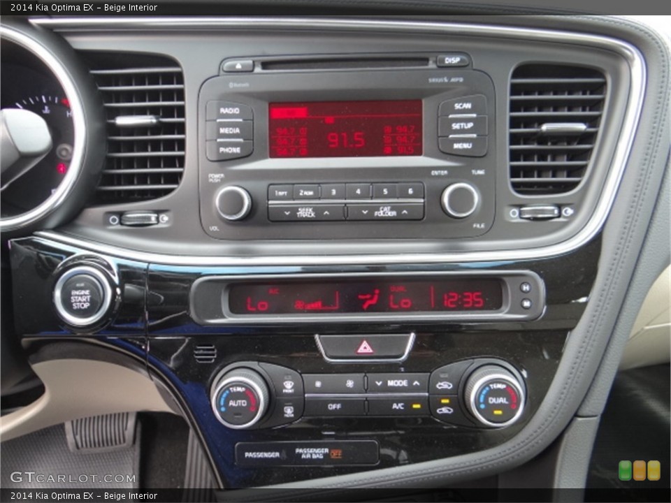 Beige Interior Controls for the 2014 Kia Optima EX #91672538