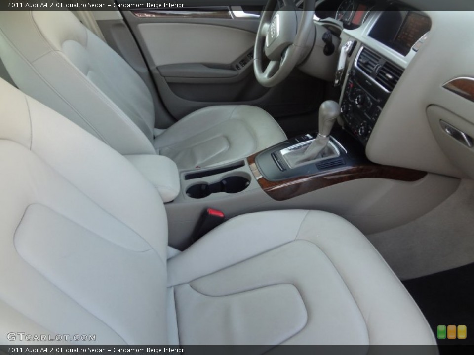 Cardamom Beige Interior Front Seat for the 2011 Audi A4 2.0T quattro Sedan #91673141