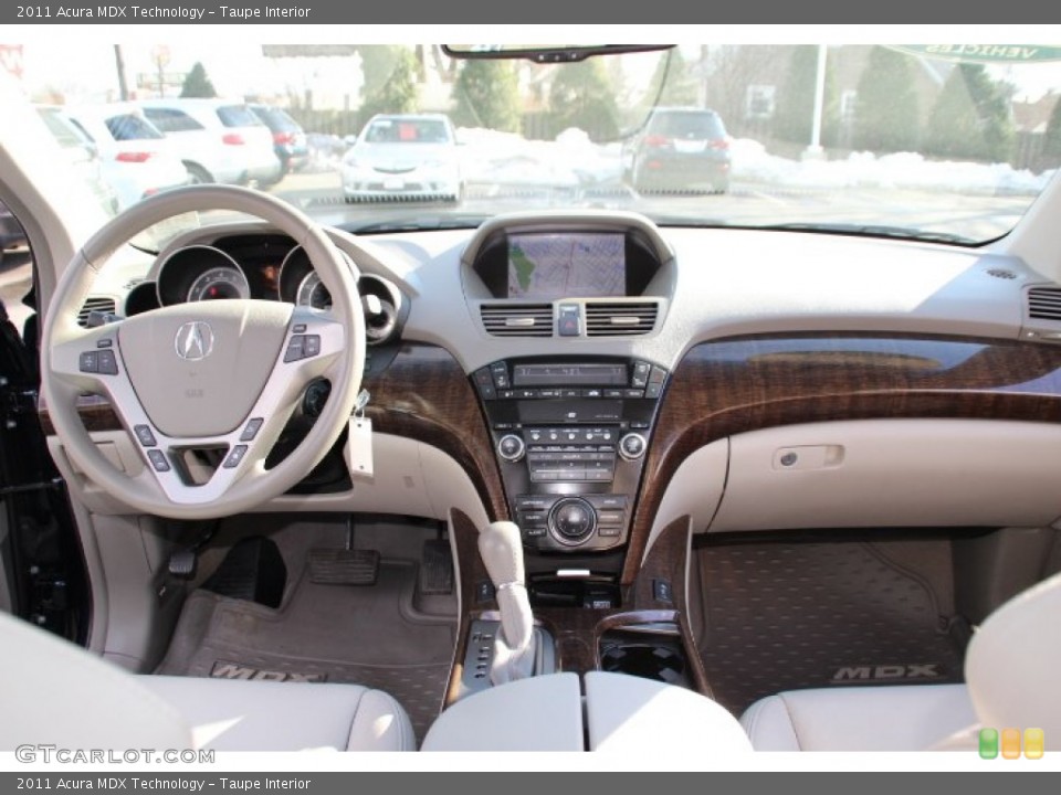 Taupe Interior Dashboard for the 2011 Acura MDX Technology #91678172