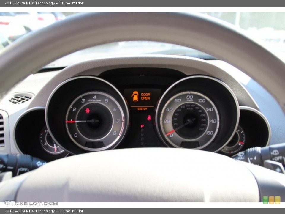 Taupe Interior Gauges for the 2011 Acura MDX Technology #91678274