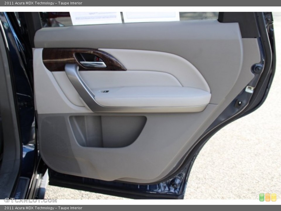 Taupe Interior Door Panel for the 2011 Acura MDX Technology #91678346