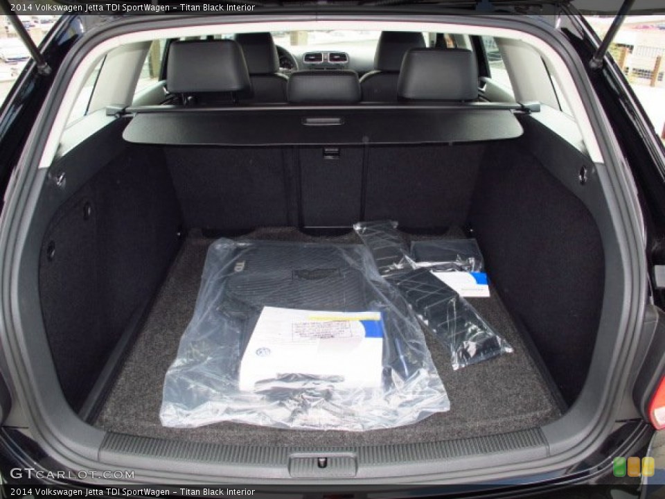 Titan Black Interior Trunk for the 2014 Volkswagen Jetta TDI SportWagen #91679924