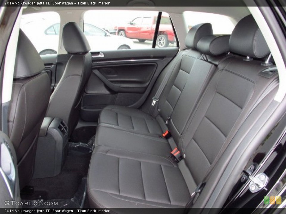 Titan Black Interior Rear Seat for the 2014 Volkswagen Jetta TDI SportWagen #91680001