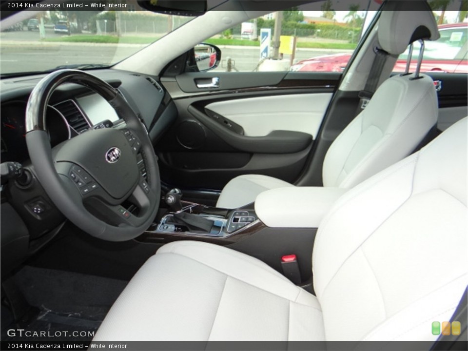 White Interior Front Seat for the 2014 Kia Cadenza Limited #91680854