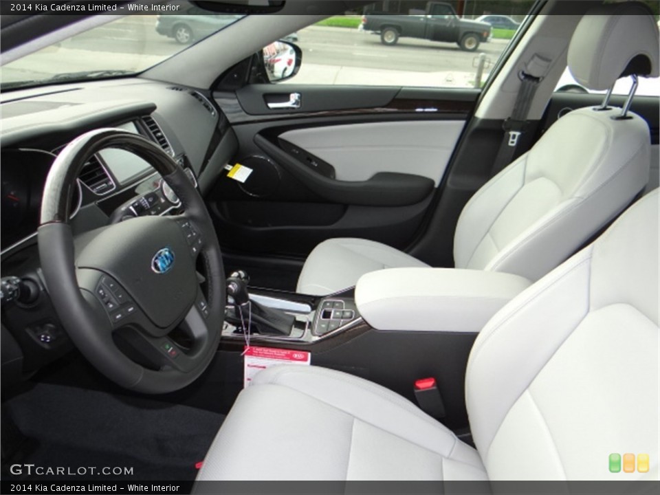 White Interior Front Seat for the 2014 Kia Cadenza Limited #91682570