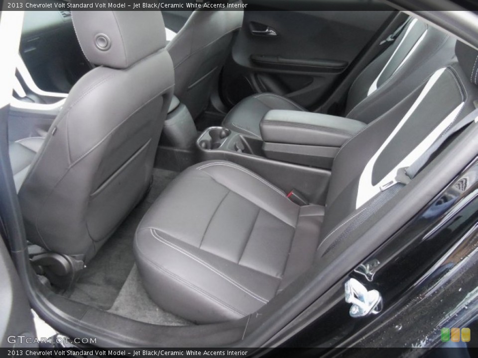 Jet Black/Ceramic White Accents Interior Rear Seat for the 2013 Chevrolet Volt  #91684148