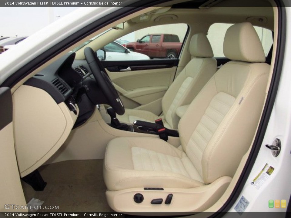 Cornsilk Beige Interior Photo for the 2014 Volkswagen Passat TDI SEL Premium #91686095