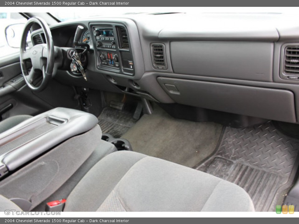 Dark Charcoal Interior Dashboard for the 2004 Chevrolet Silverado 1500 Regular Cab #91686533