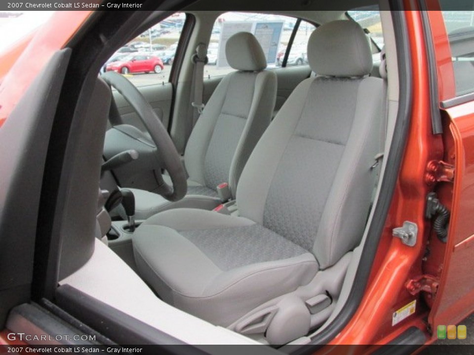 Gray Interior Front Seat for the 2007 Chevrolet Cobalt LS Sedan #91686959