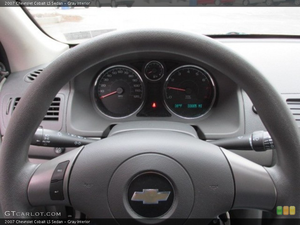 Gray Interior Steering Wheel for the 2007 Chevrolet Cobalt LS Sedan #91687067