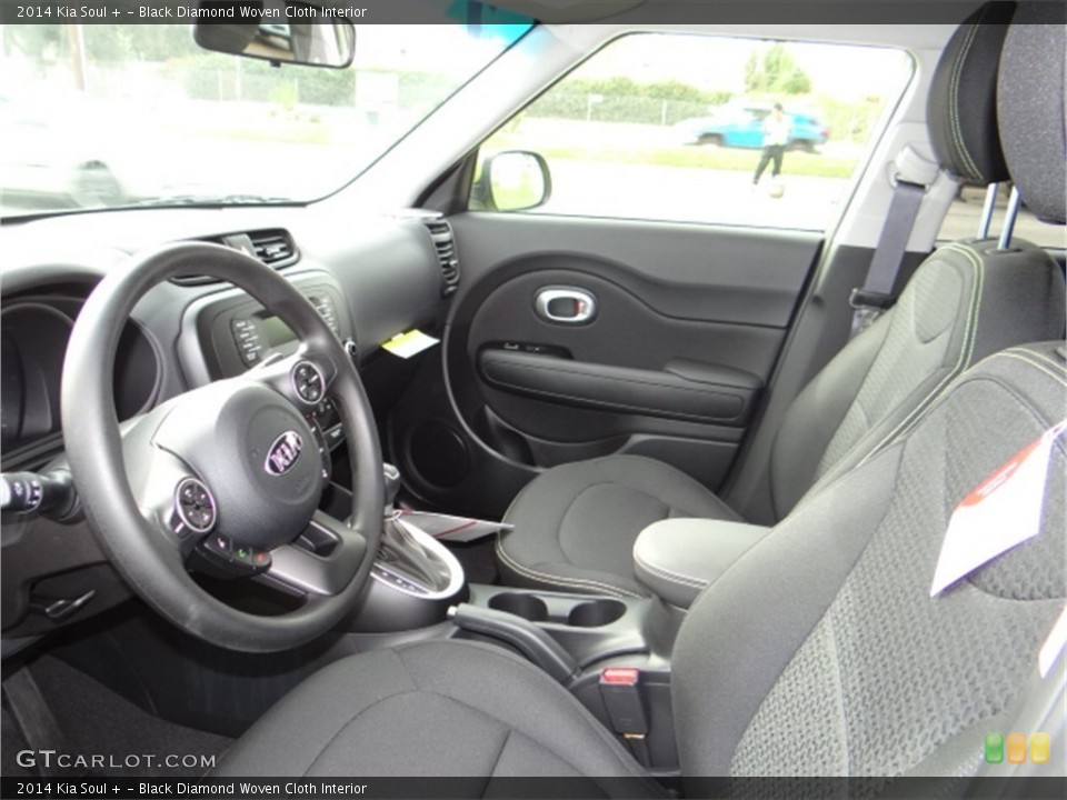 Black Diamond Woven Cloth Interior Photo for the 2014 Kia Soul + #91688423