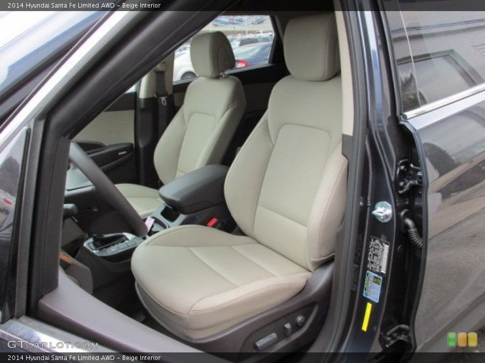 Beige Interior Front Seat for the 2014 Hyundai Santa Fe Limited AWD #91688603