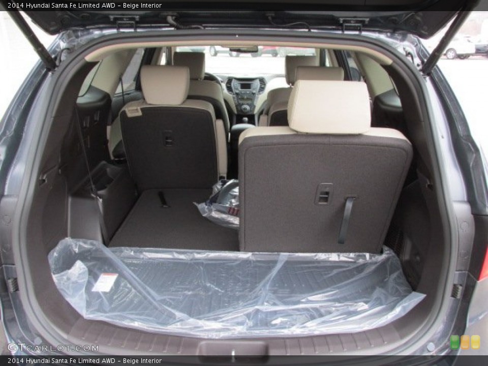 Beige Interior Trunk for the 2014 Hyundai Santa Fe Limited AWD #91688717