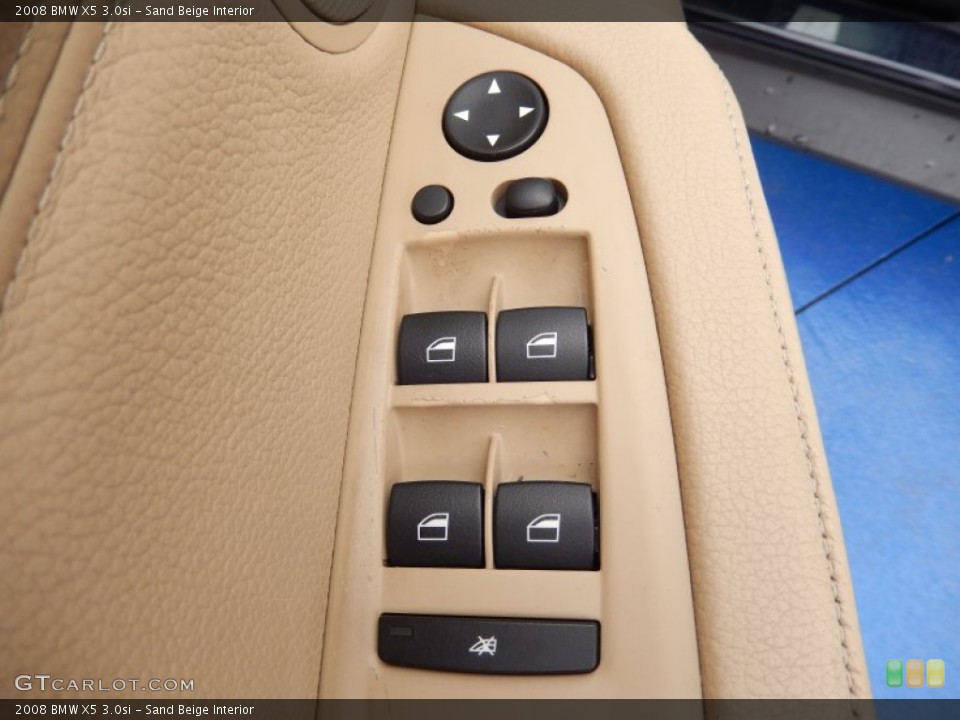 Sand Beige Interior Controls for the 2008 BMW X5 3.0si #91689029