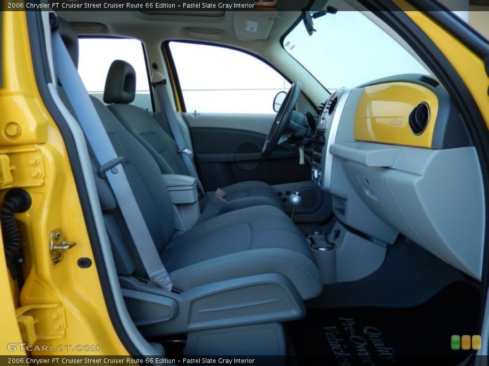 Pastel Slate Gray Interior Front Seat for the 2006 Chrysler PT Cruiser Street Cruiser Route 66 Edition #91689661