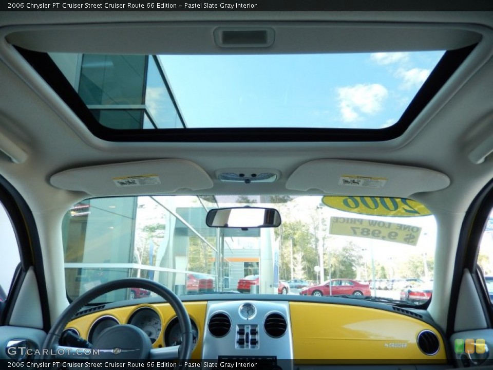 Pastel Slate Gray Interior Sunroof for the 2006 Chrysler PT Cruiser Street Cruiser Route 66 Edition #91689701